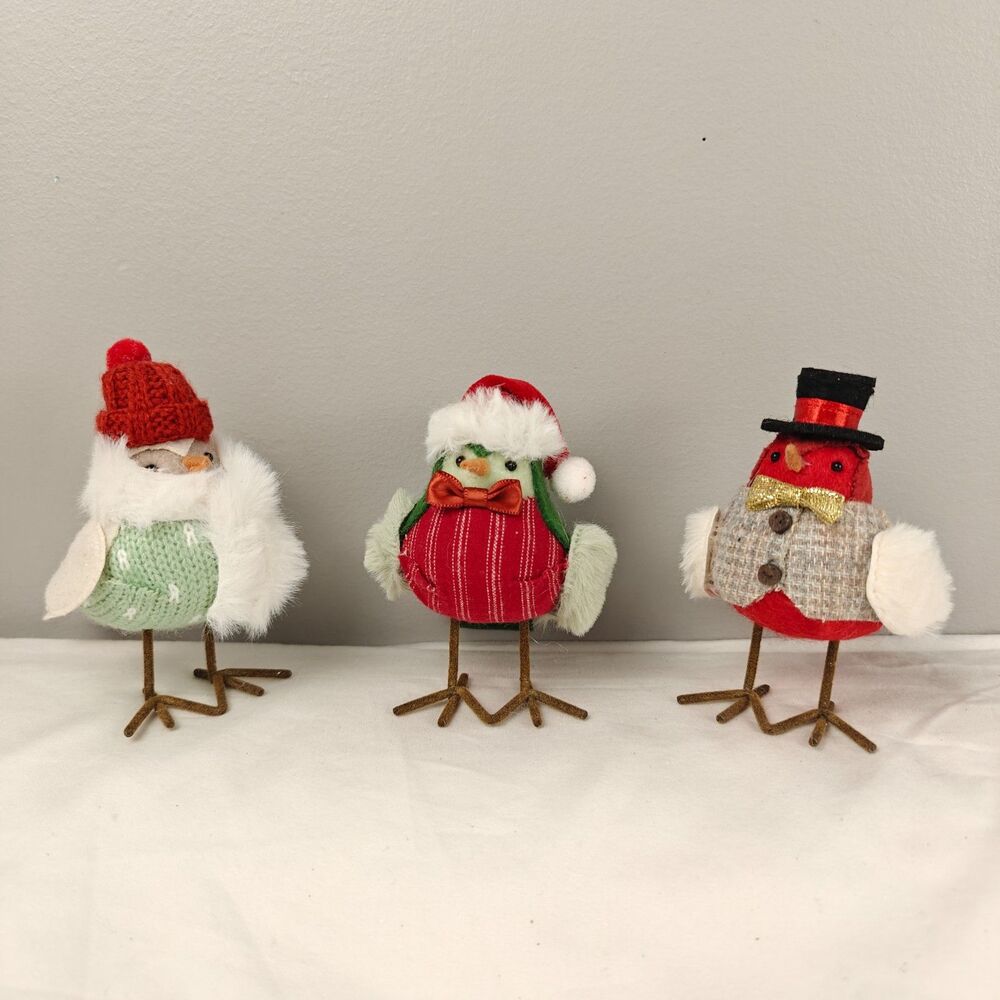 Target Wondershop 2022 Christmas Birds Set of 3 Holiday Winter Featherly Friends